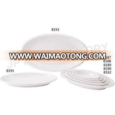 High quality Dinnerware Dia 8" melamine white Deep dinner plates