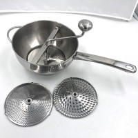 Long hollow handle side wire handle Stainless Steel Food Mill set