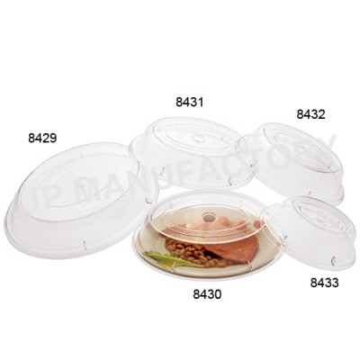 10" Acrylic Flat Dinner plate cover/food cover for Restaurant