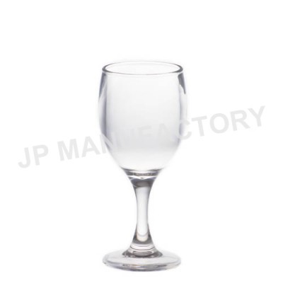 Good quality 5oz small polycarbonate wine glass thick stem 140ml wine glass