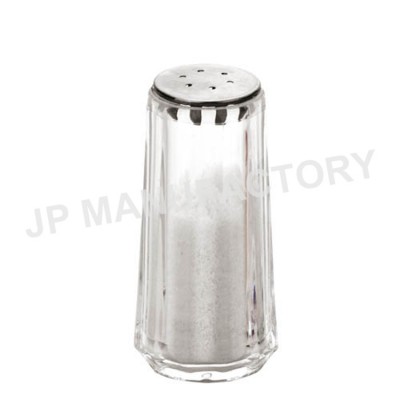 Best sell transparent Diamond cut 60ml salt shaker