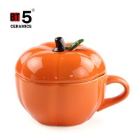 Kitchen useful ceramic container with handle