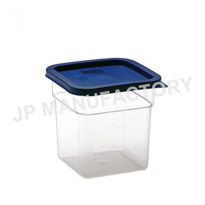 New design 3.5QT clear food container with plastic lid used in kitchen