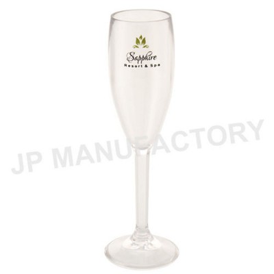 Commercial use 5oz plastic glasses Transparent flute with high quality colored champagne glass